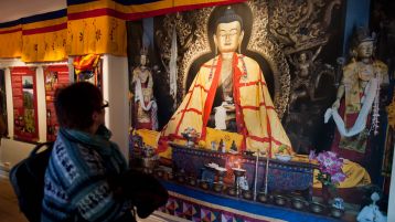 Bhutan - the Thunder Dragon on the move - Exhibition Aarhus 2012 - Buddha on display
