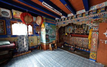 Buddhistic Alter-room in a farm-house - Western Bhutan - Photo Jens Kirkeby - jenskirkeby@gmail.com